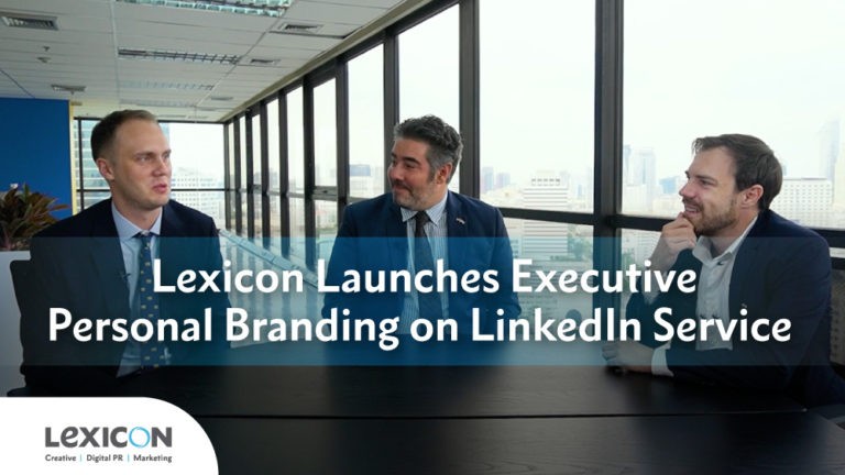 three men speaking about executive branding